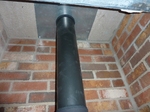 Vitreous stove pipe and register plate